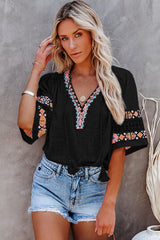 Pretty Pick Boho Embroidered Top