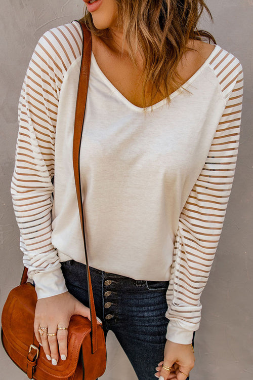 Open To Love Striped Long Sleeve Top - 4 Colors