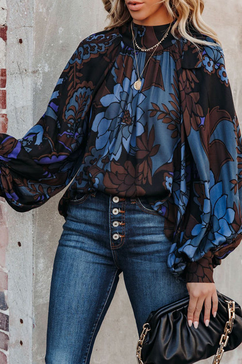 Sweet Side Printed Statement Sleeve Top