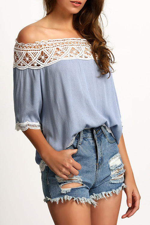 Sweet Memories Off the Shoulder Eyelet Top - 3 Colors