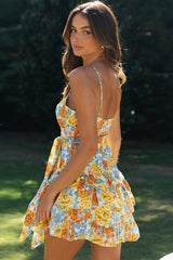 Heart of Marigold Sun Flower Print Mini Dress