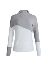 Graceful Ways High-Neck Pure Color Knit Top