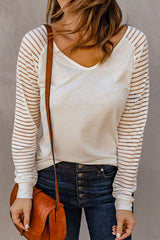 Open To Love Striped Long Sleeve Top - 4 Colors