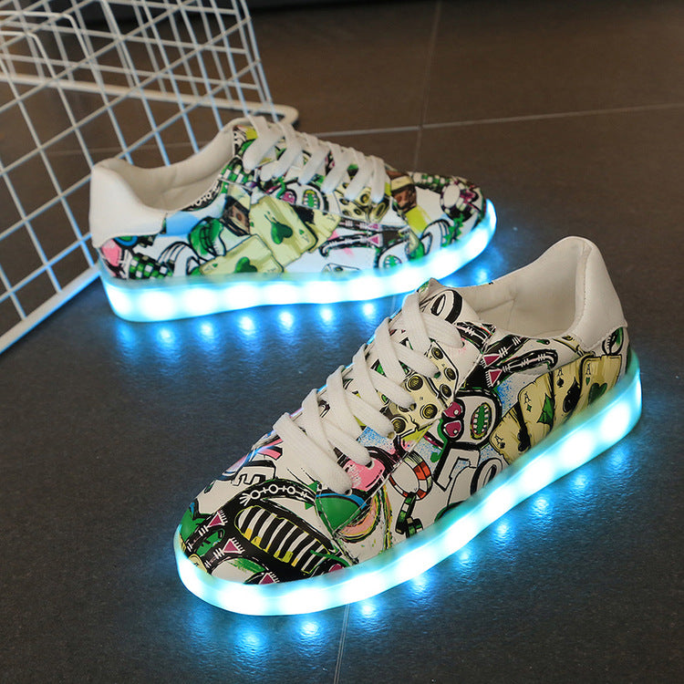 Glowing Graffiti Shoes