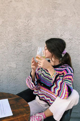 Let's Get Away Colorful Stripe Knit Sweater - 4 Colors