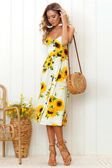 Sunflower Fit&Flare Print Midi Dress - 9 Colors