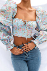 More To Adore Ruched Long Sleeve Crop Top - 4 Colors