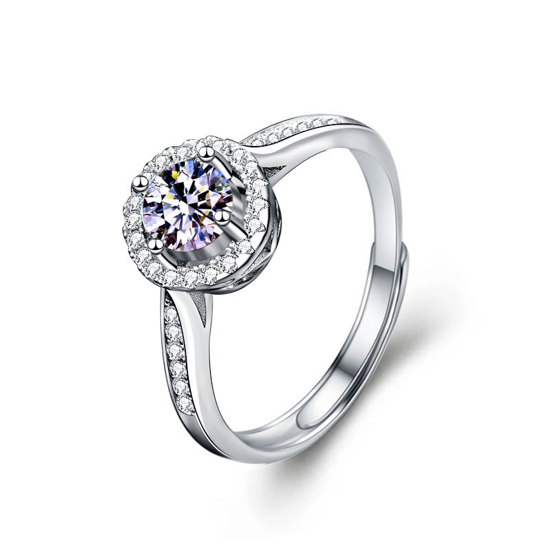 Moissanite Princess Ring