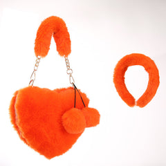 Fluffy Purse Headband Set 2022