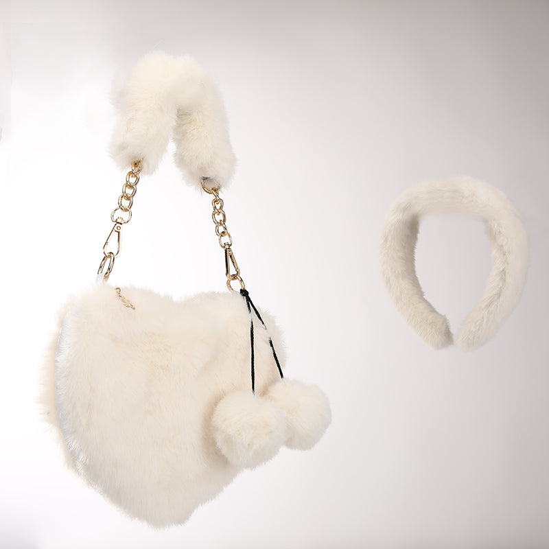 Fluffy Purse Headband Set 2022