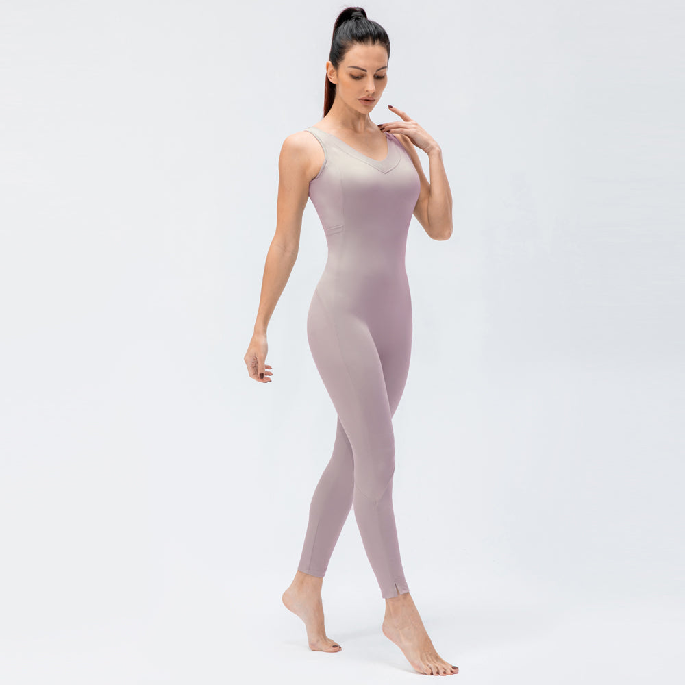 Sleek Stylish Fitness Jumpsuit