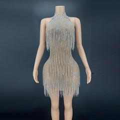 Sparkling Crystal Fringe Dresses