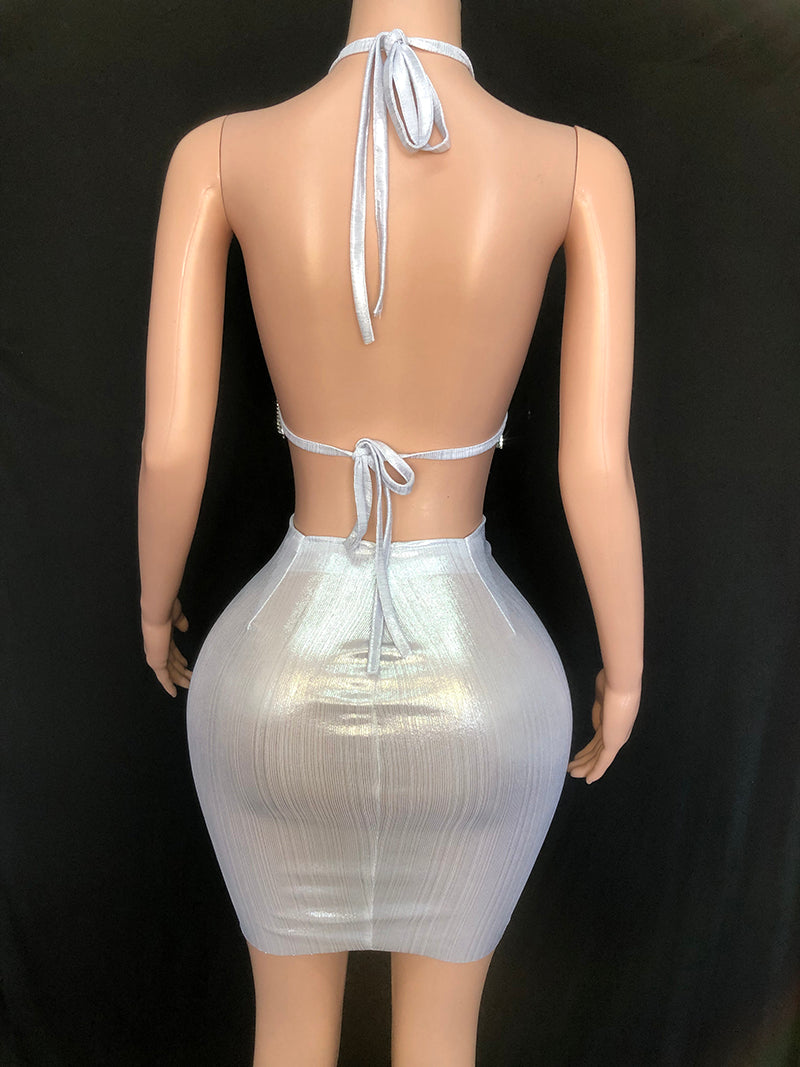 Shiny Tassels Two Piece set