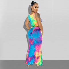 Tie-Dye Casual Suit