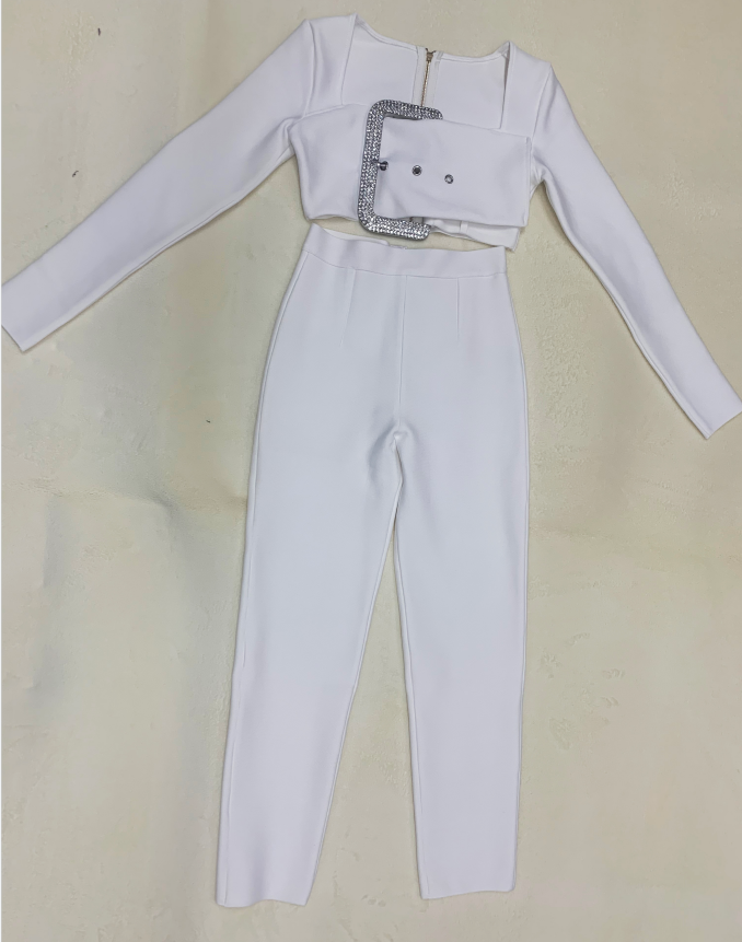 Celebrity Bandage Pants Suit