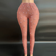 Rhinestones Pants