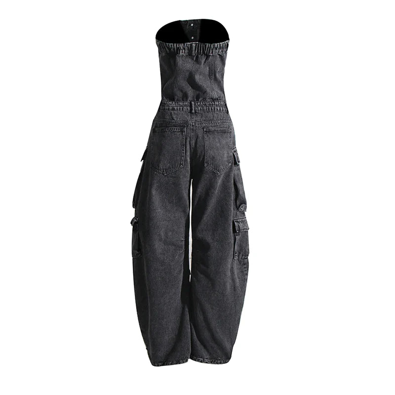 Urban Chic Strapless Cargo Jumpsuit