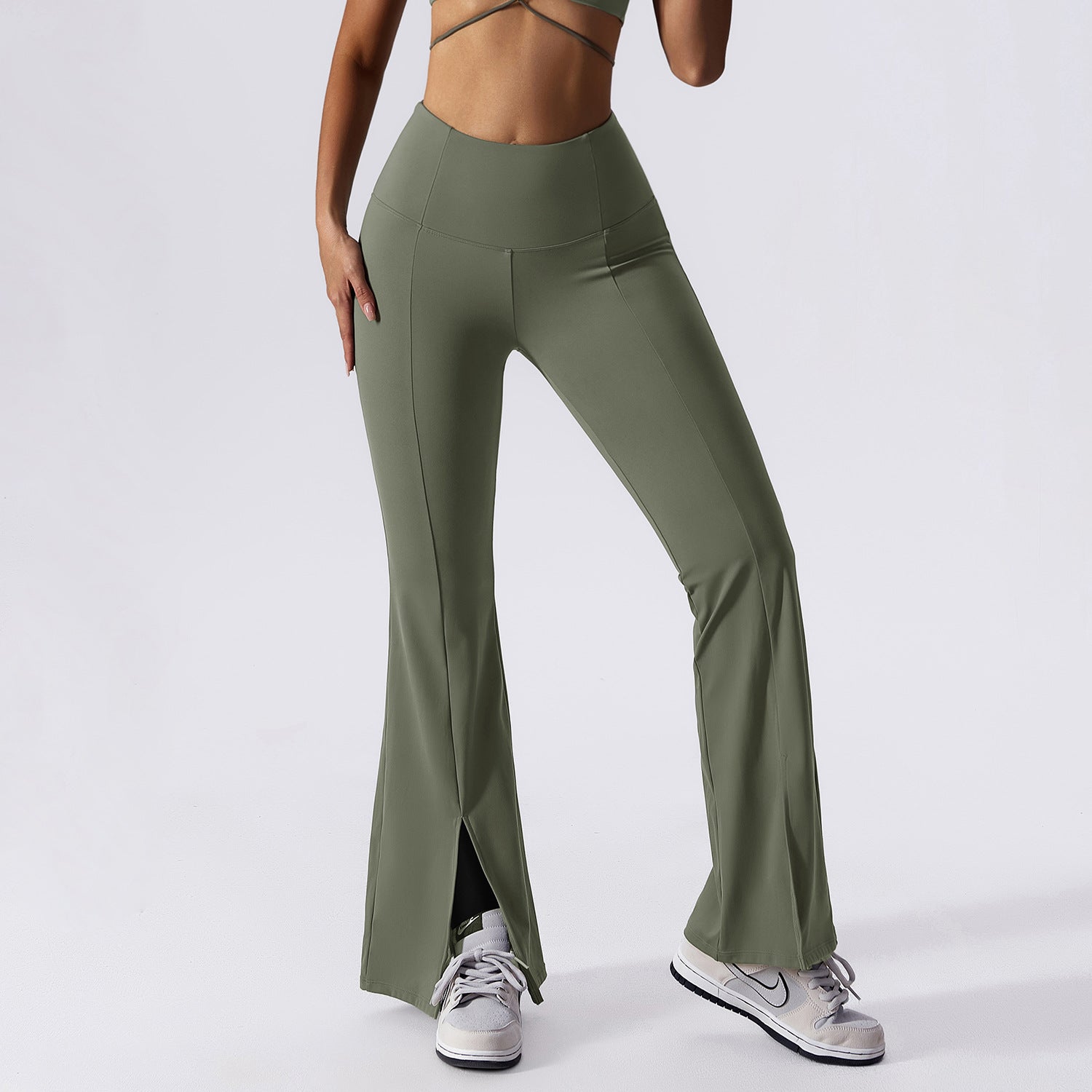 Sleek Flare Leggings Activewear Set