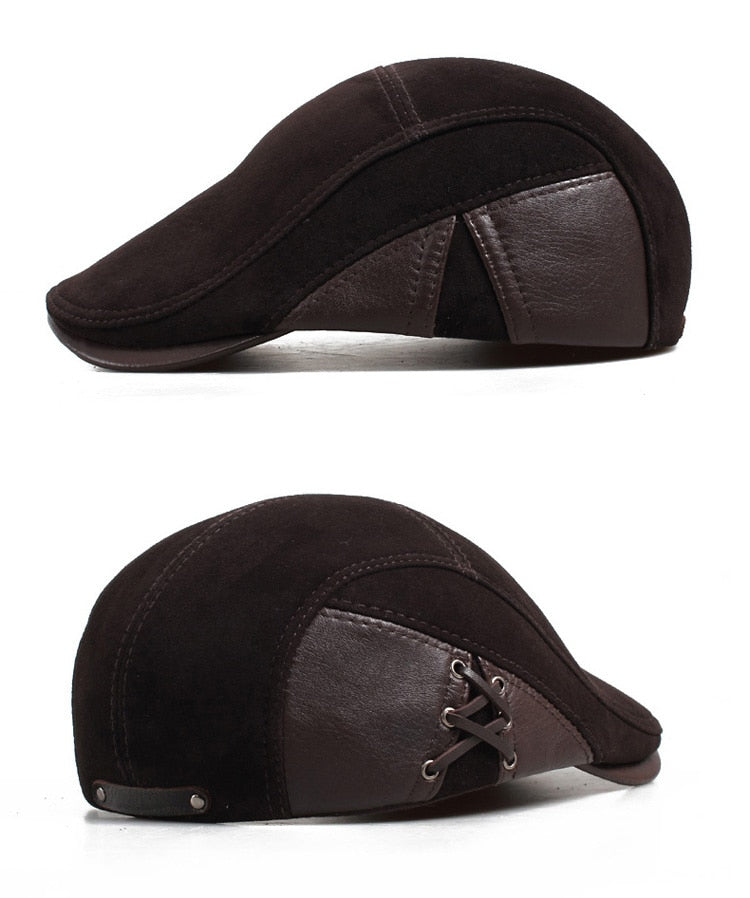 Genuine Leather Berets Man