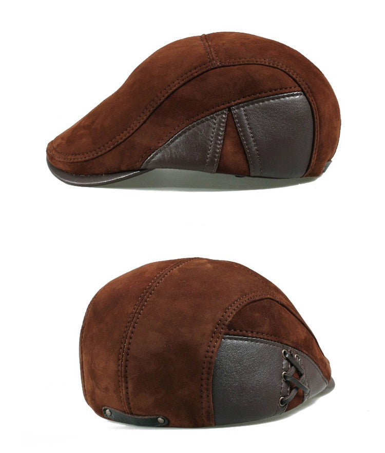 Genuine Leather Berets Man