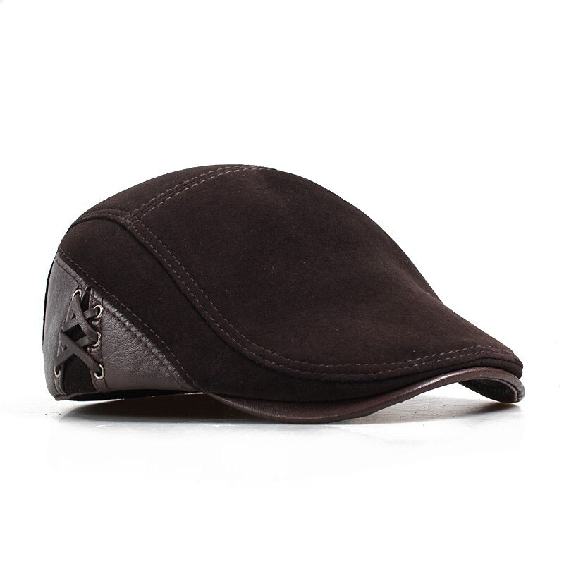 Genuine Leather Berets Man