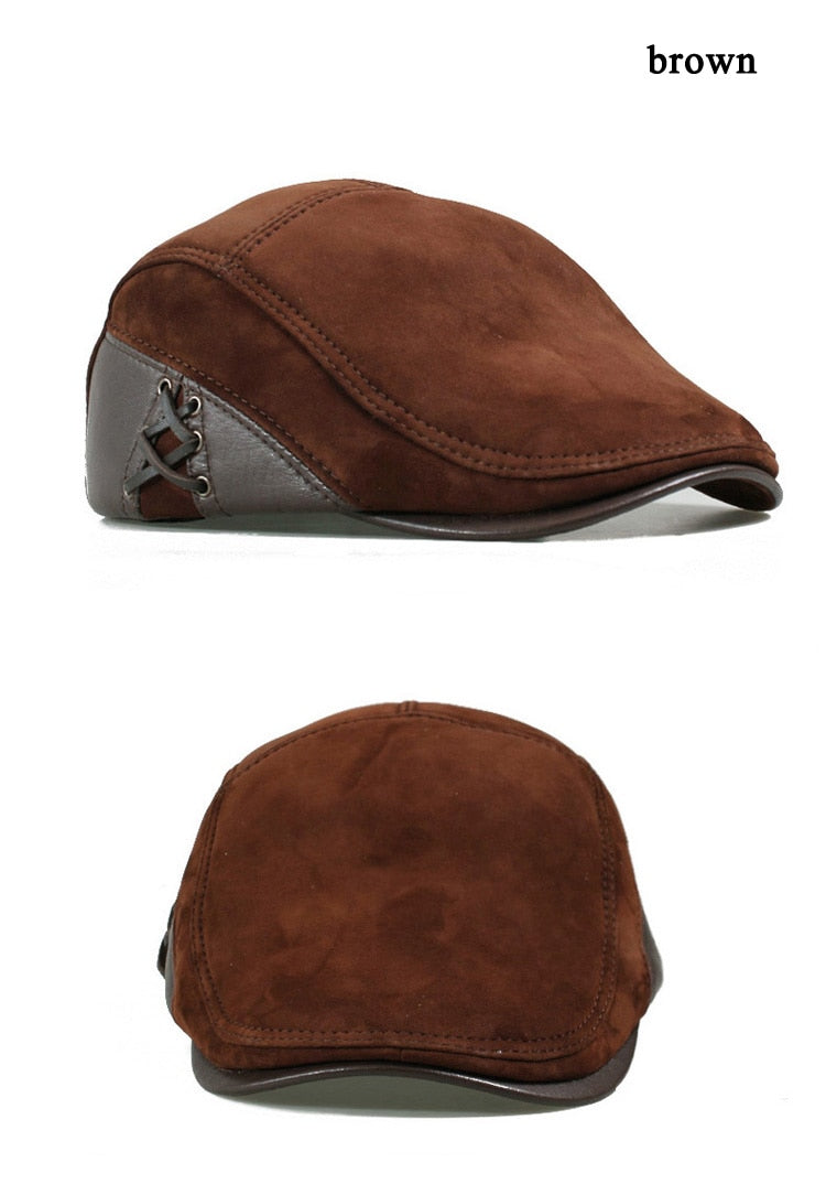 Genuine Leather Berets Man