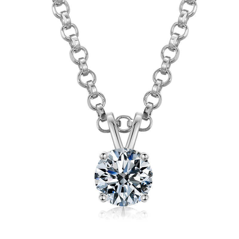 Moissanite Pendant Necklace