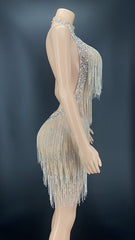 Sparkling Crystal Fringe Dresses