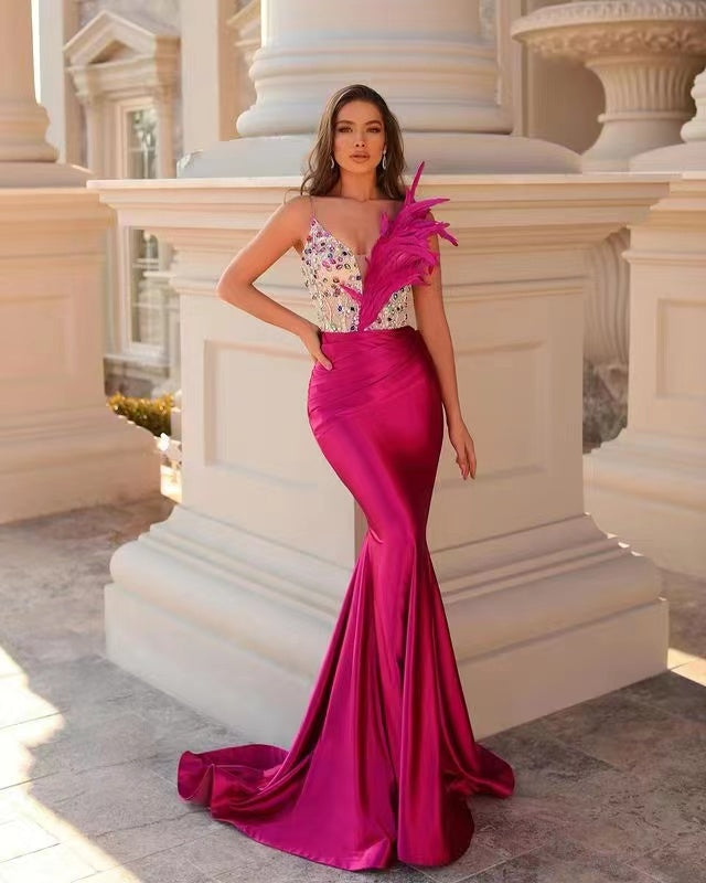 Sleeveless Party Prom Long Gown