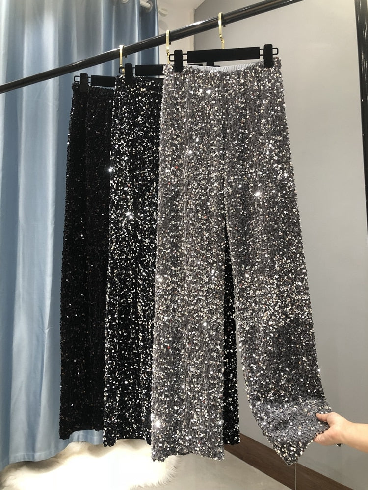 Sequin Pants Korean Style