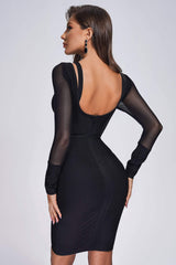 Chic Backless Bandage Mini Dress