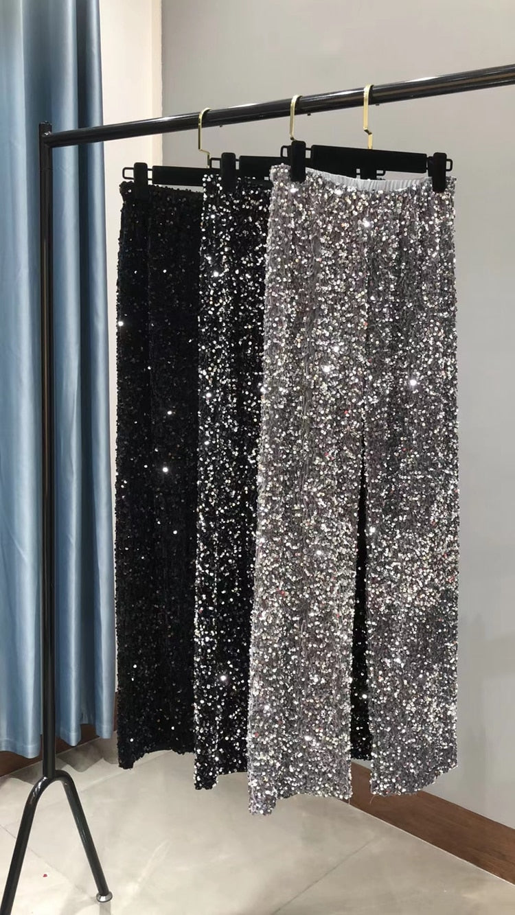 Sequin Pants Korean Style