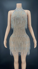 Sparkling Crystal Fringe Dresses