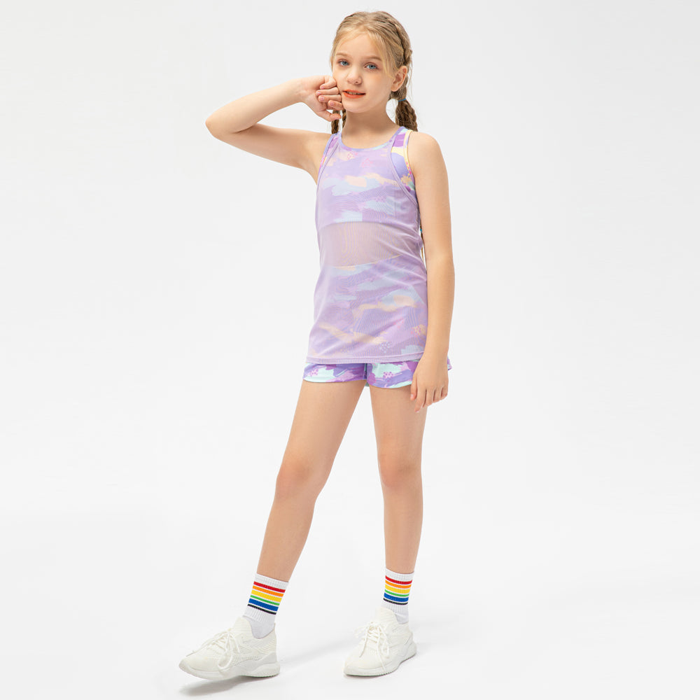 Activewear Shorts Set for Girls