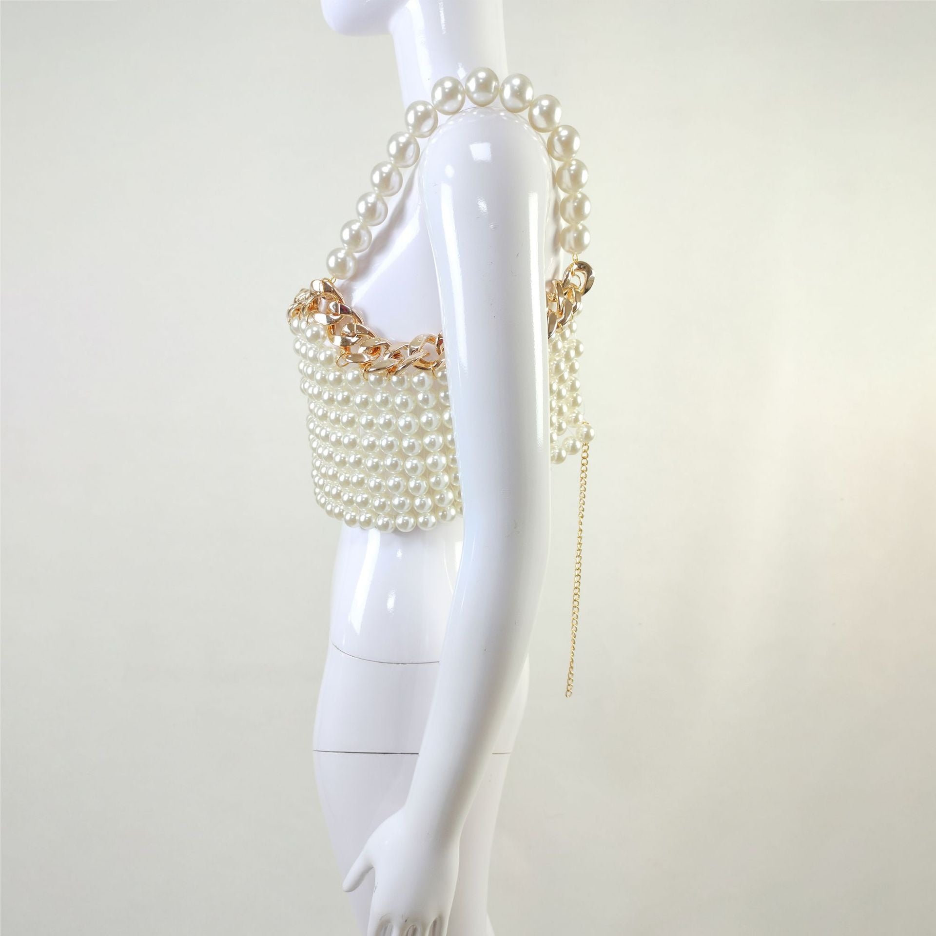 Luxury White Pearl Women Tops