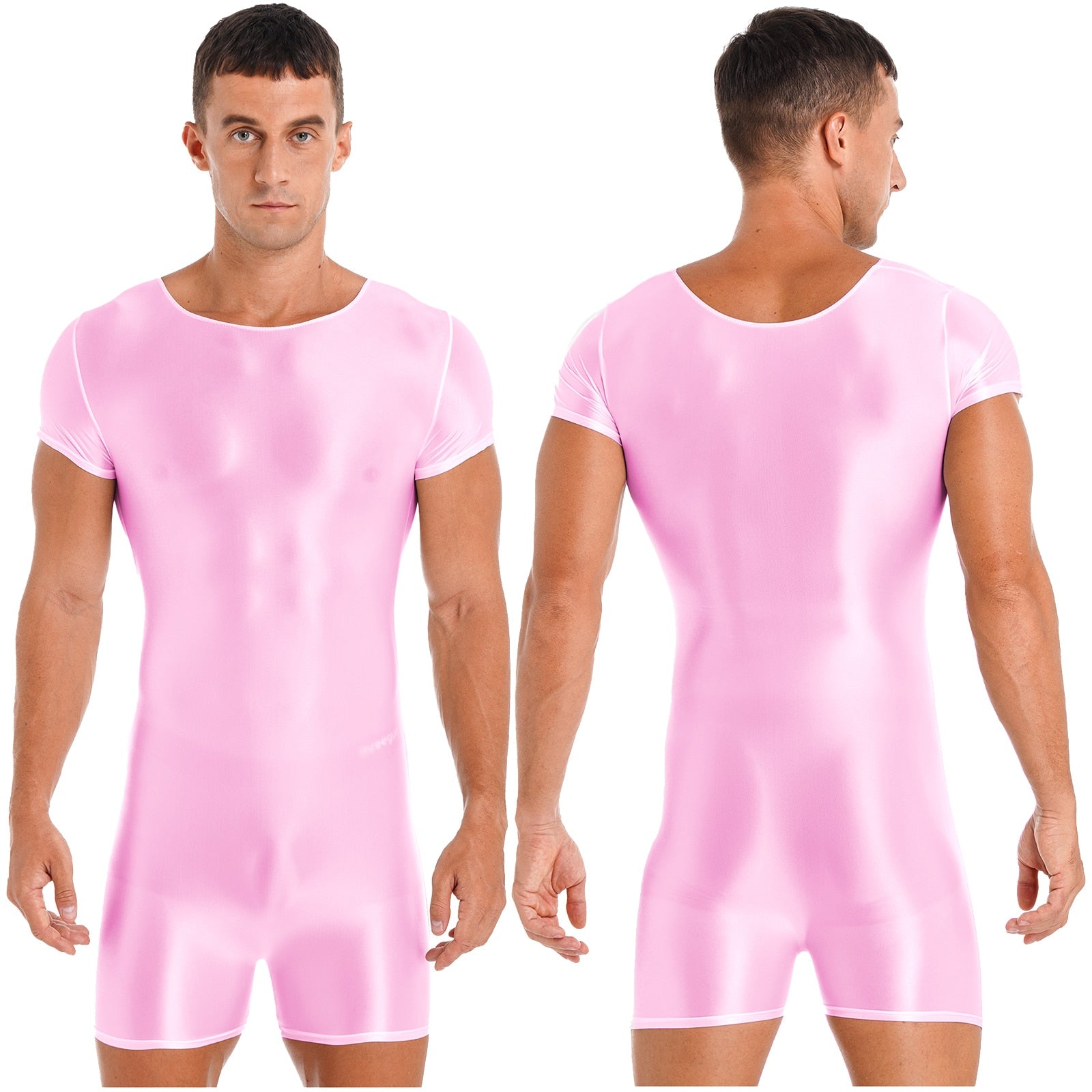 Mens Glossy Bodysuit Swimwear