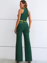 Chic Celebrity Glitter Bandage Jumpsuit