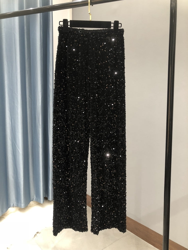 Sequin Pants Korean Style