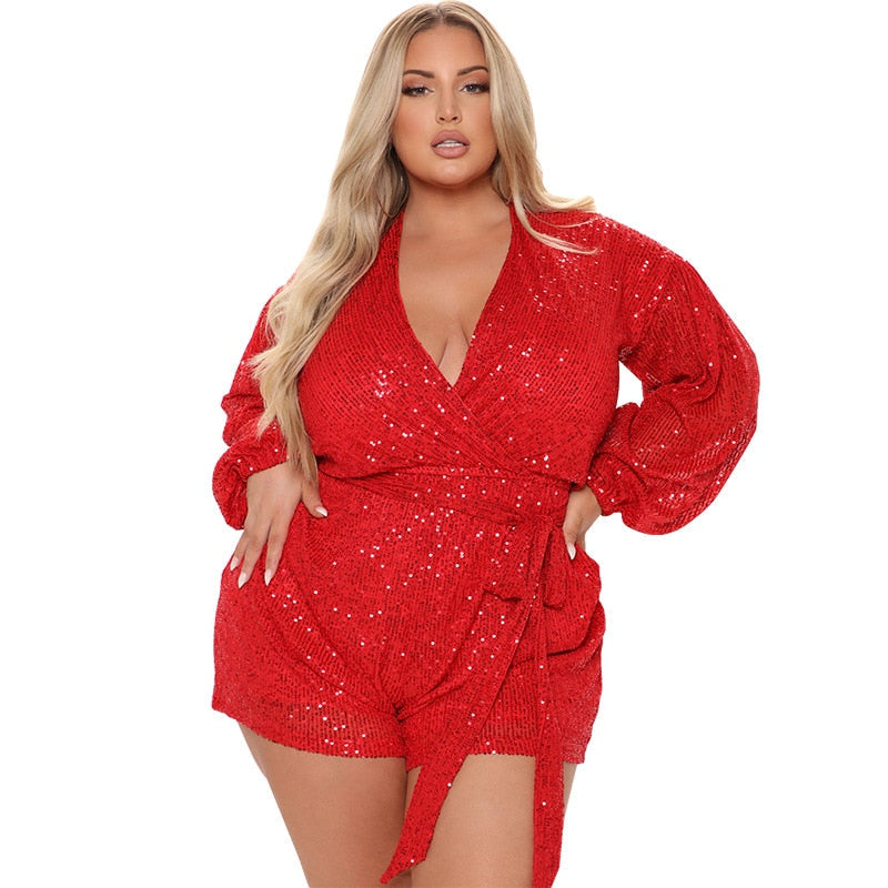 Sequin Jumpsuits Plus Size