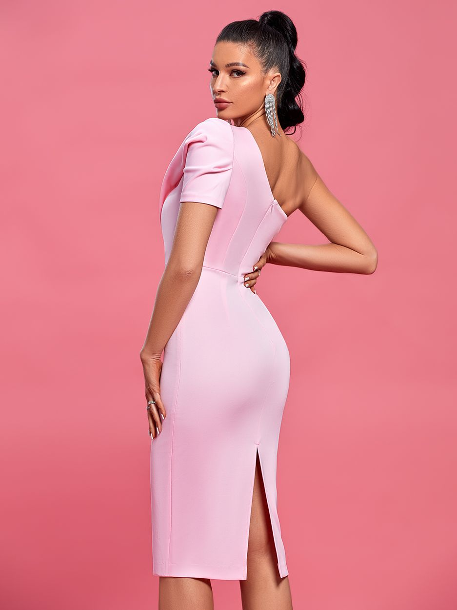 Ruffle Pink Party Dress