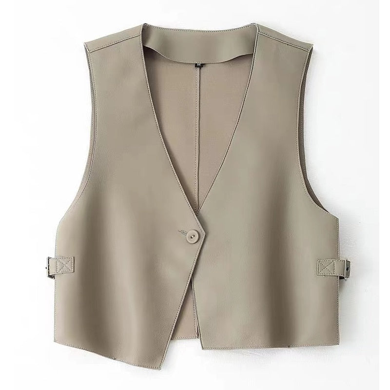 Chic Genuine Leather Vest