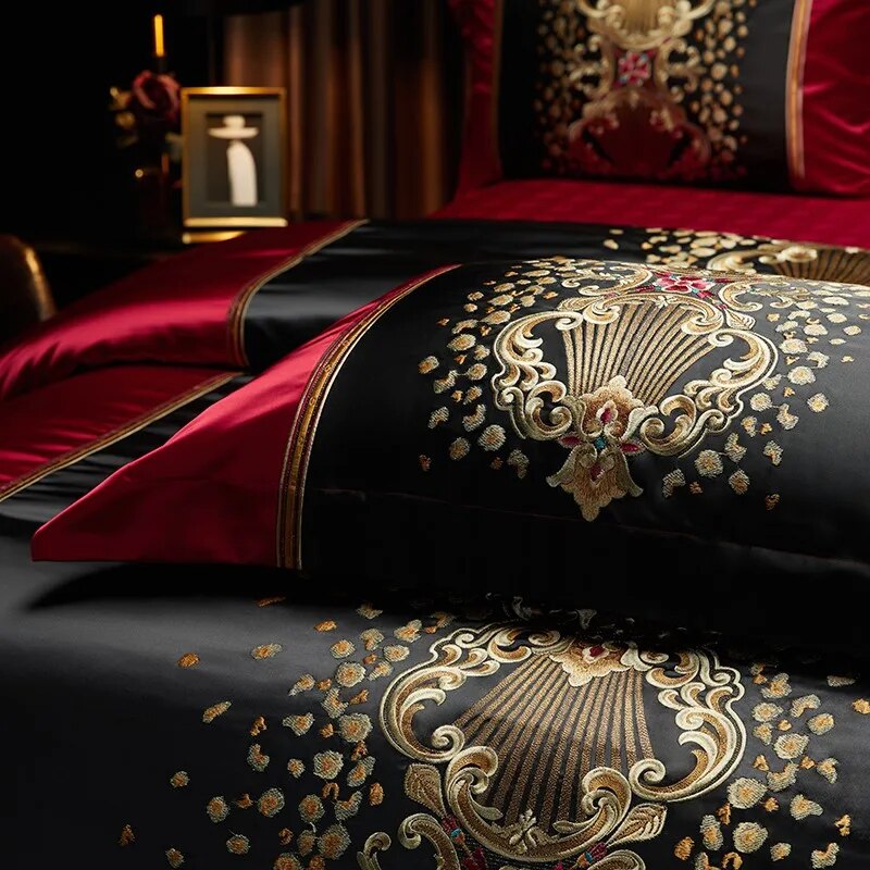 Chic Embroidery Luxury Bedding Set