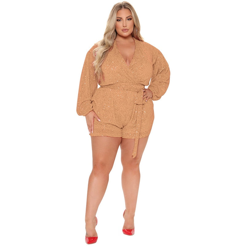 Sequin Jumpsuits Plus Size