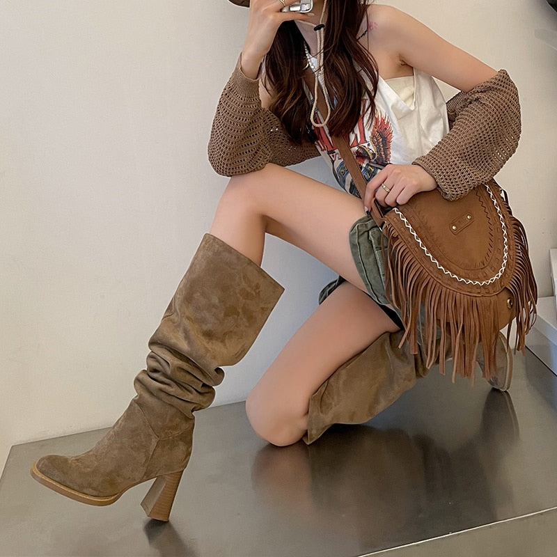 2023 Women Leather Boots