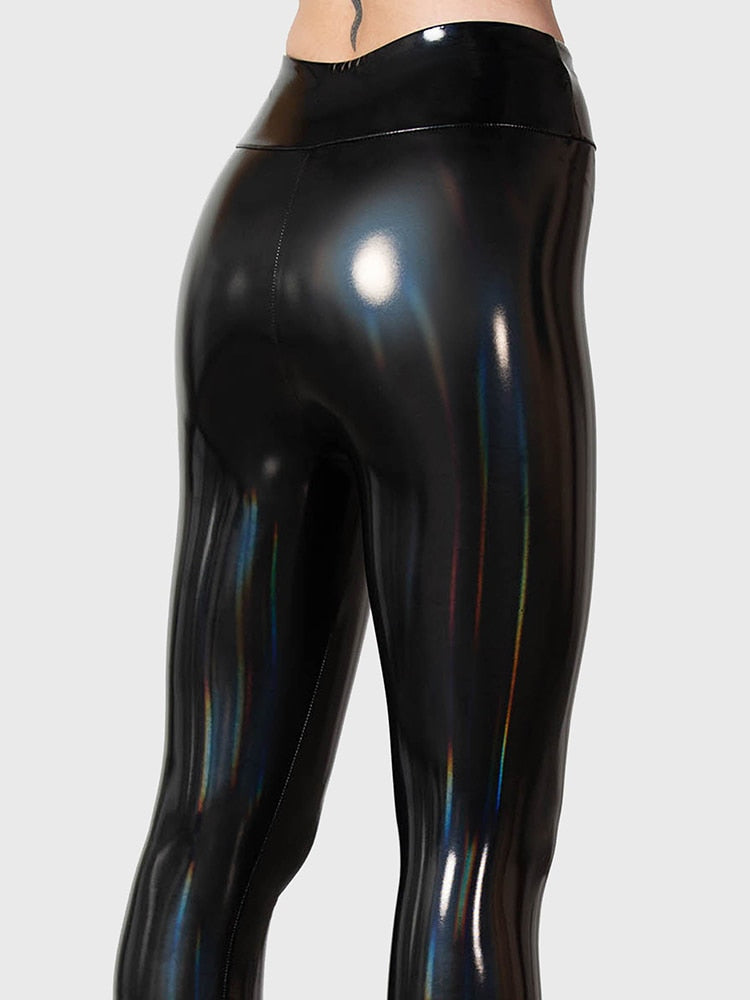 Sleek Glossy High Waist PVC Leggings