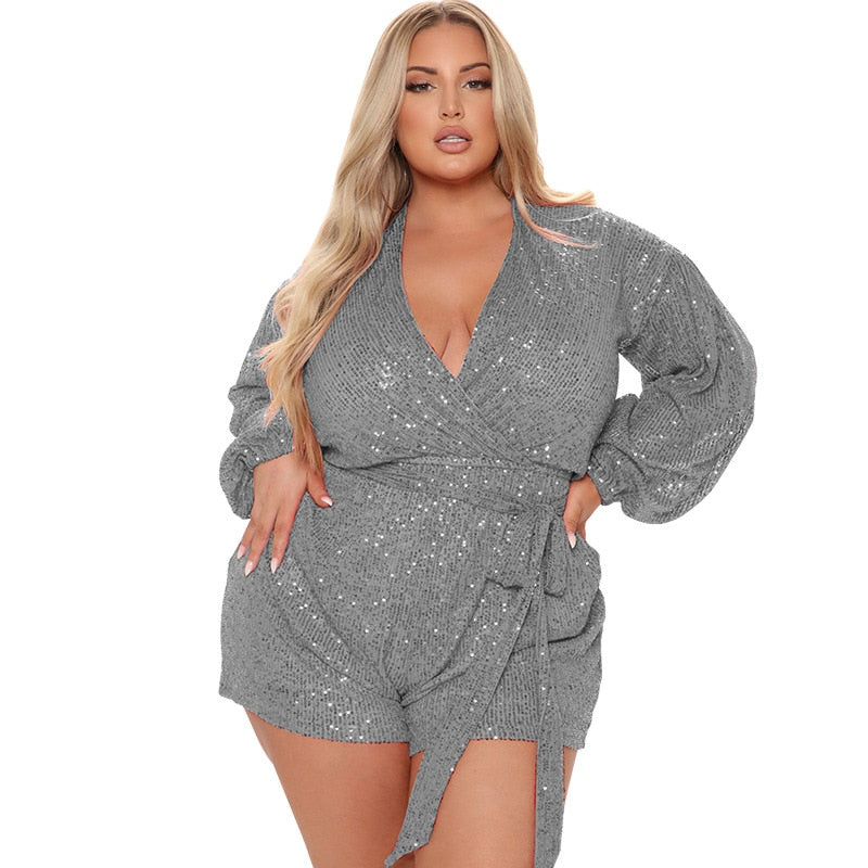 Sequin Jumpsuits Plus Size