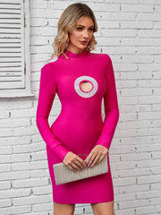 Sexy Long Sleeve Mini Bandage Dress