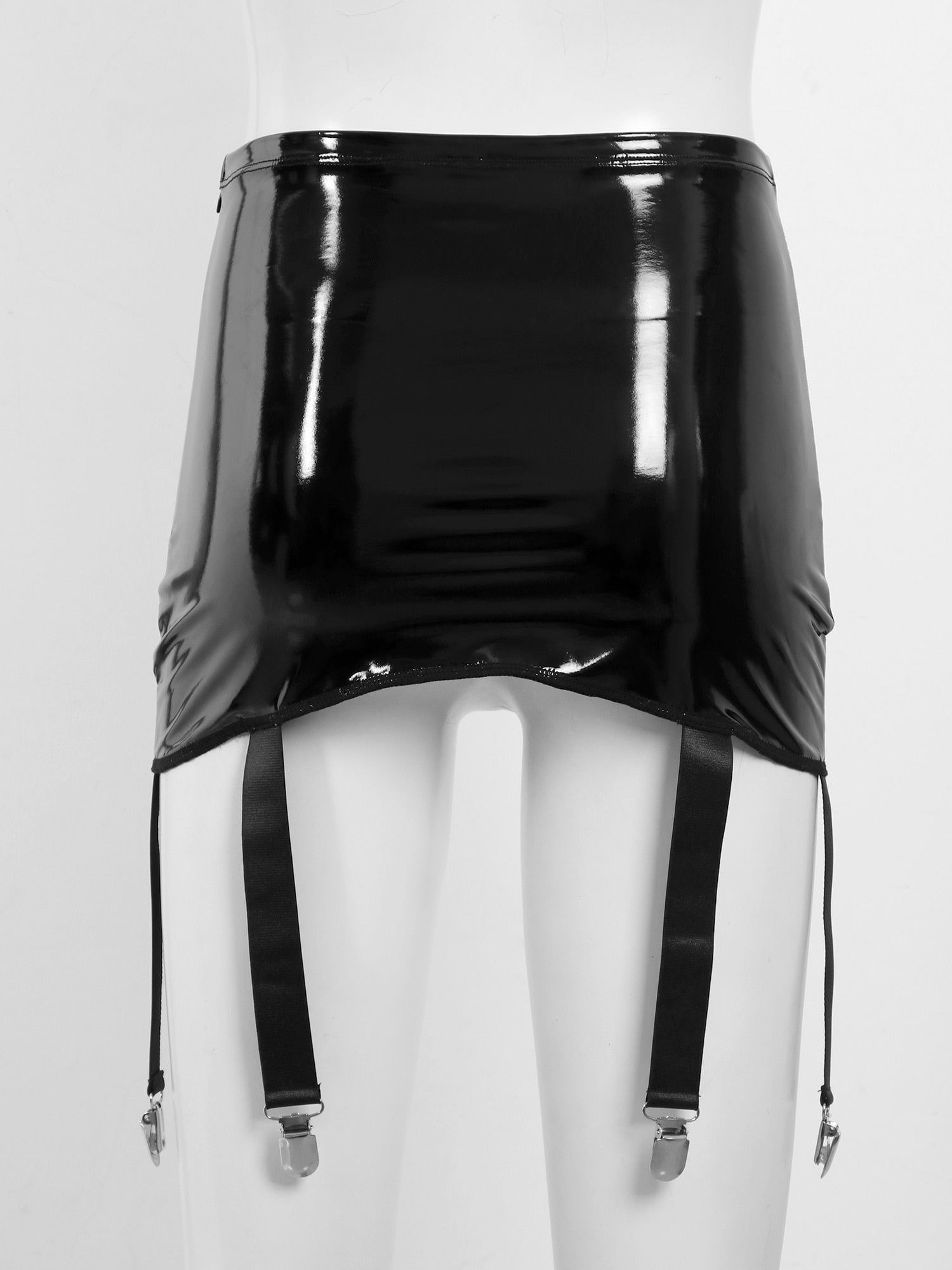 Patent Leather Skirts Wet Look