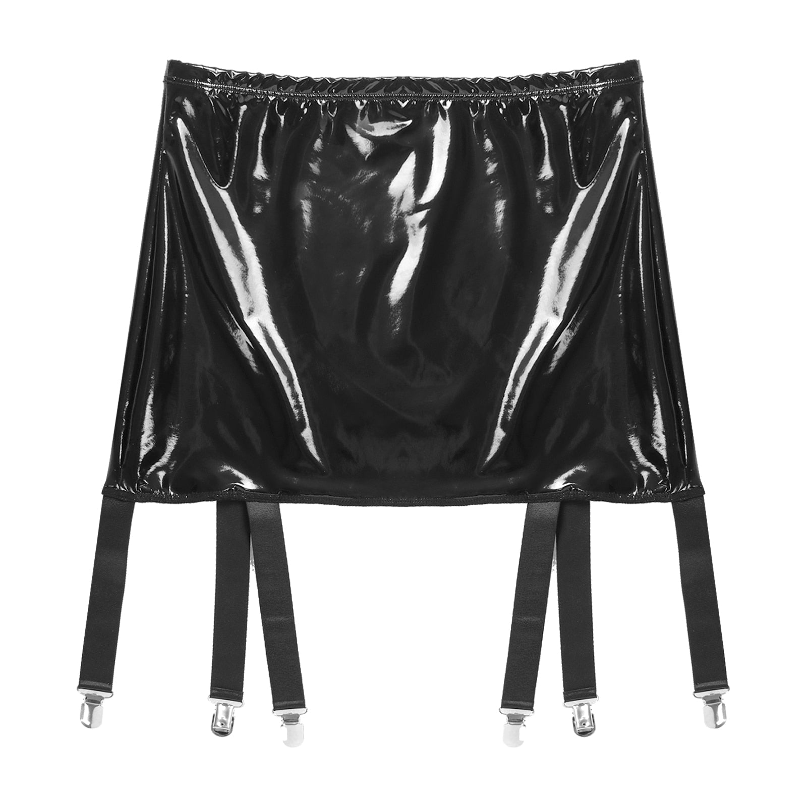 Patent Leather Skirts Wet Look