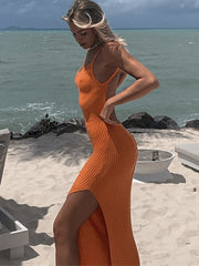 Backless Knitted Summer Dresses